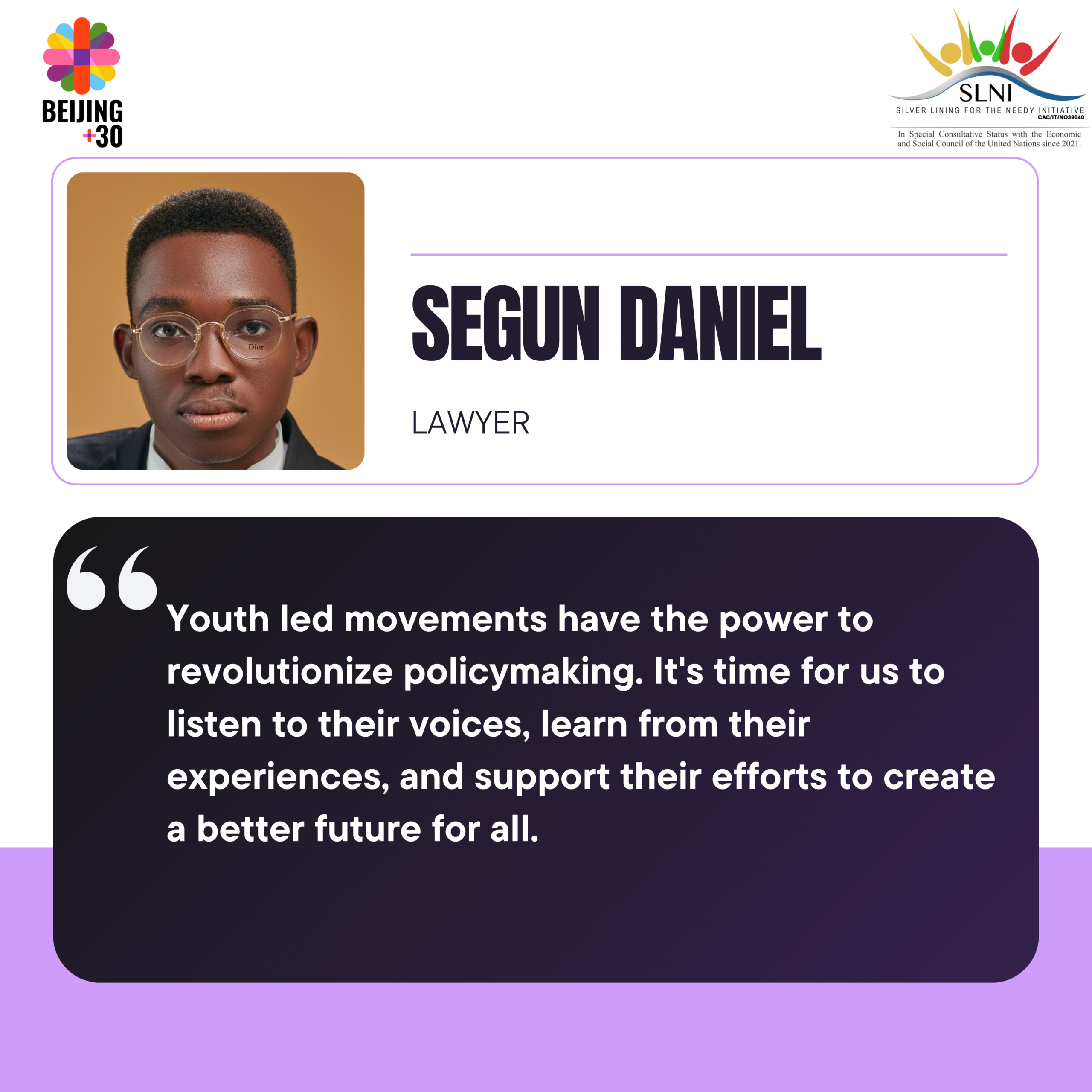 SEGUN DANIEL QUOTE