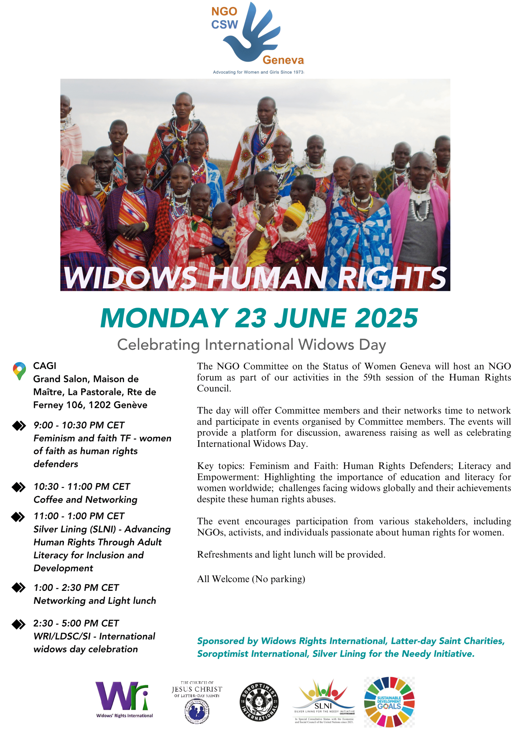 WRI June 23 International Widows Day